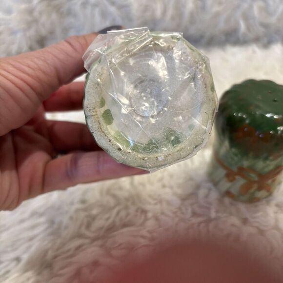 3 Vntg PC FERNANDA Wood 8” Pepper Grinder, Ceramic Asparagus Salt Pepper Shakers - Picture 9 of 10